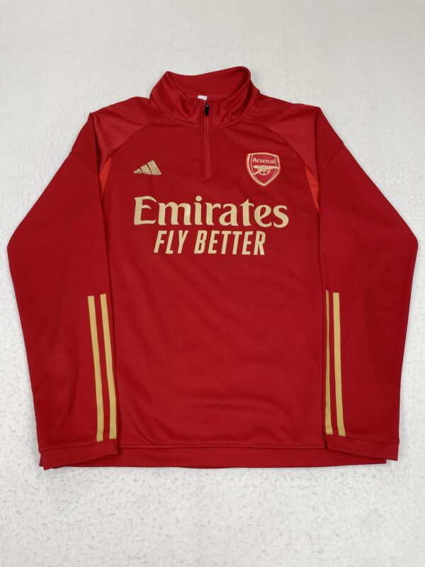 Sudadera Half-Zip Adidas Arsenal FC Red & Gold L