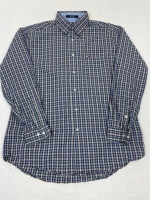 Camisa Tommy Hilfiger Blue & Cream Squares L