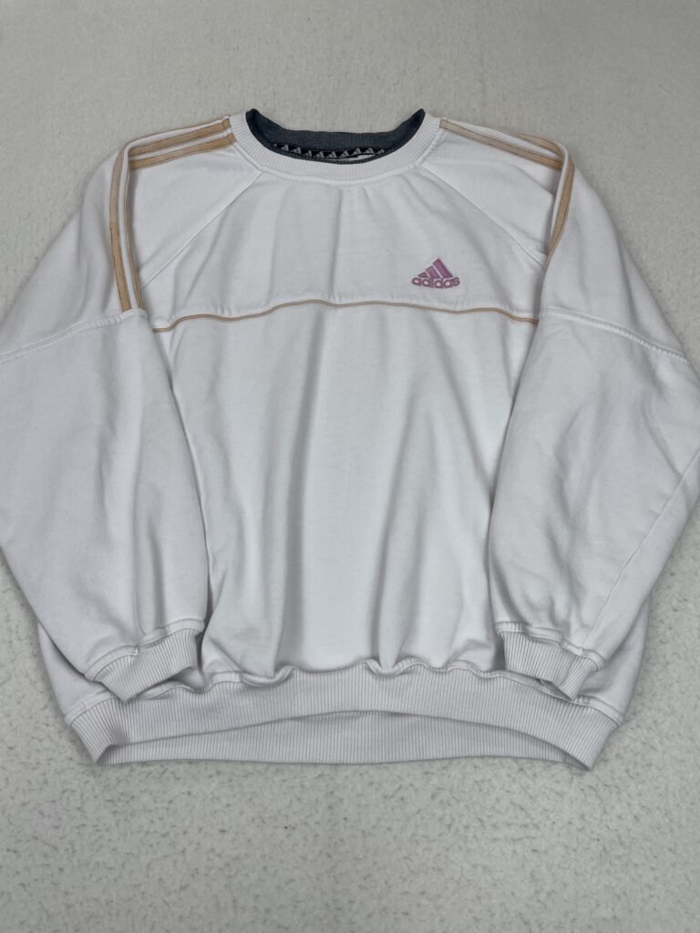 Sudadera Adidas White & Peach M