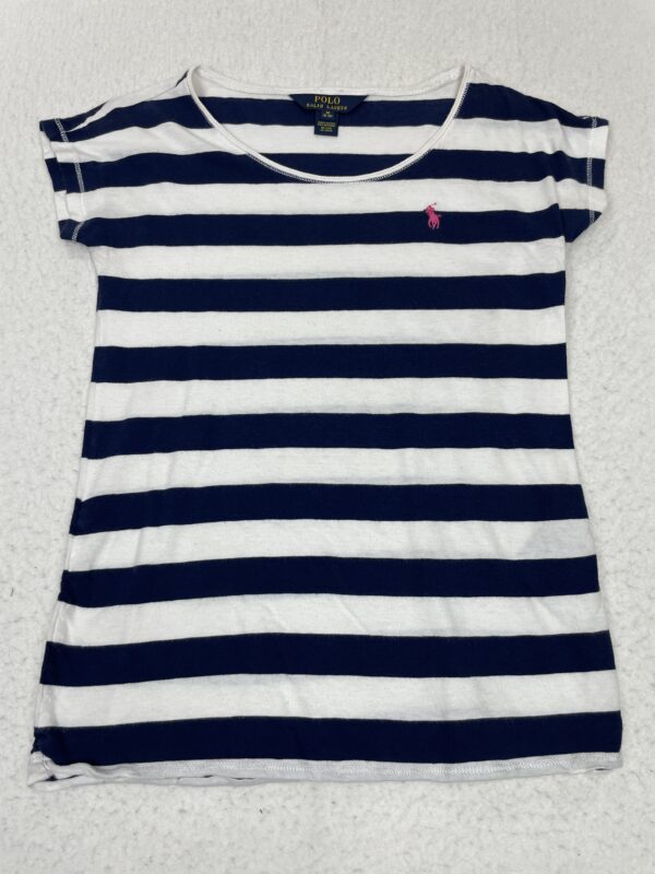 Camiseta Top Ralph Lauren Navy Stripes M