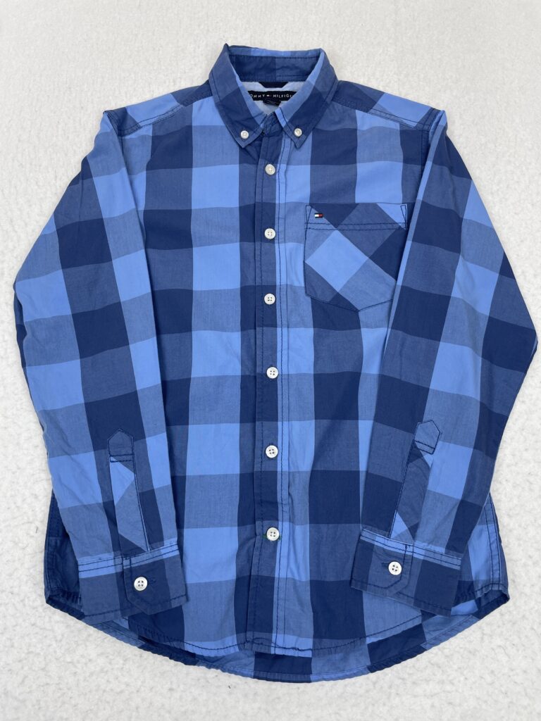 Camisa Tommy Hilfiger Two Blue Squares XS