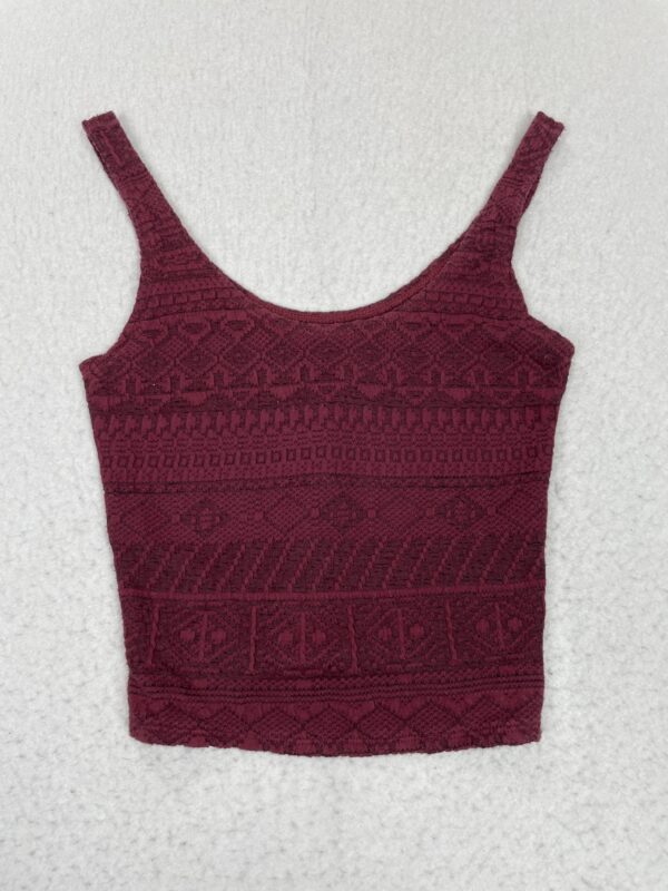 Camiseta Top Hollister Mosaic Burgundy S