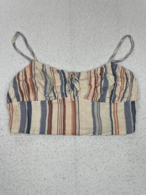 Camiseta Top Cream Stripes Lucky M