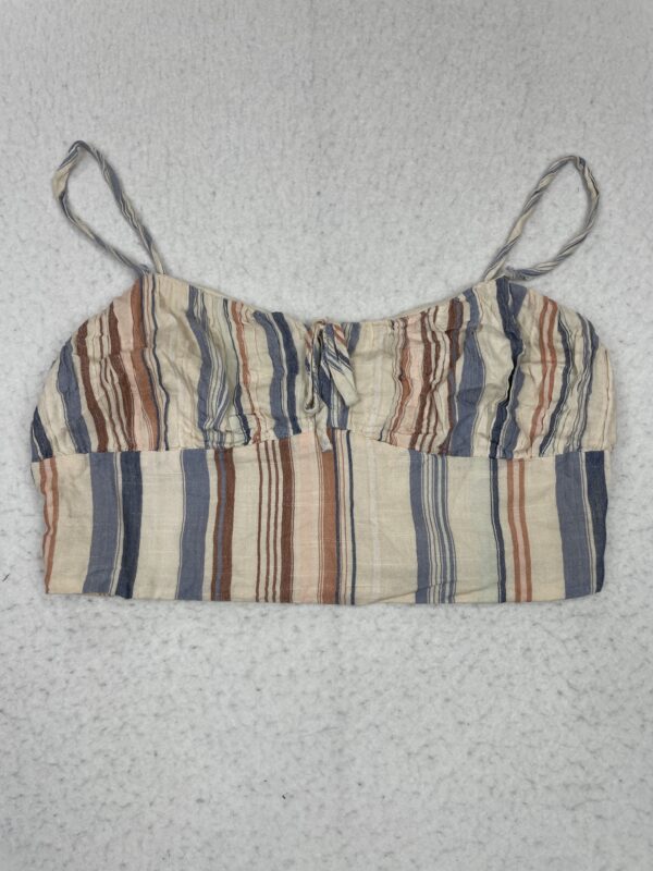 Camiseta Top Cream Stripes Lucky M
