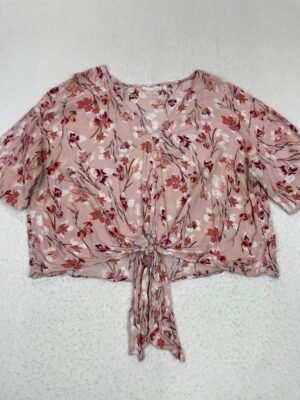 Camiseta Top Luq Pink Flowers XL