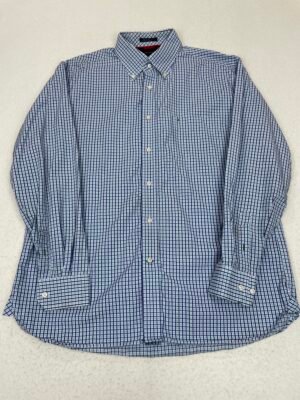Camisa Tommy Hilfiger Blue & Navy Squares L