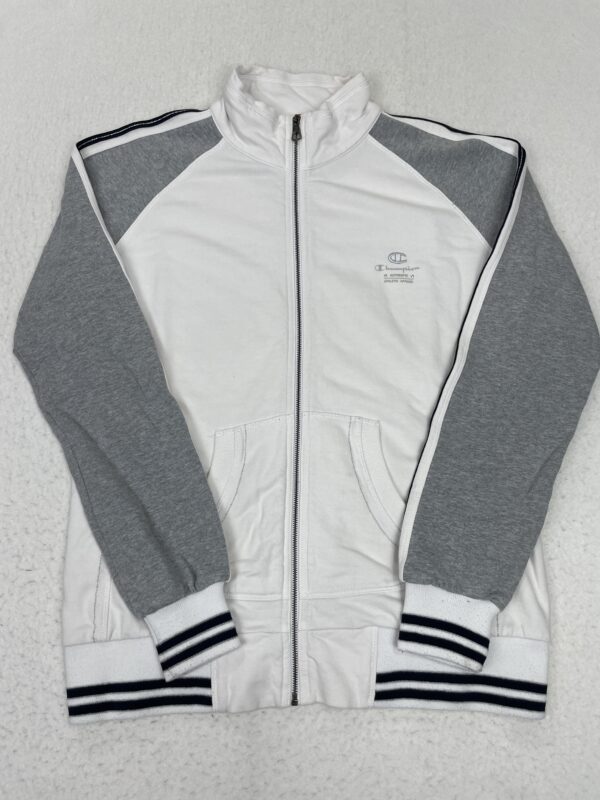 Chaqueta Champion White & Grey Shine L