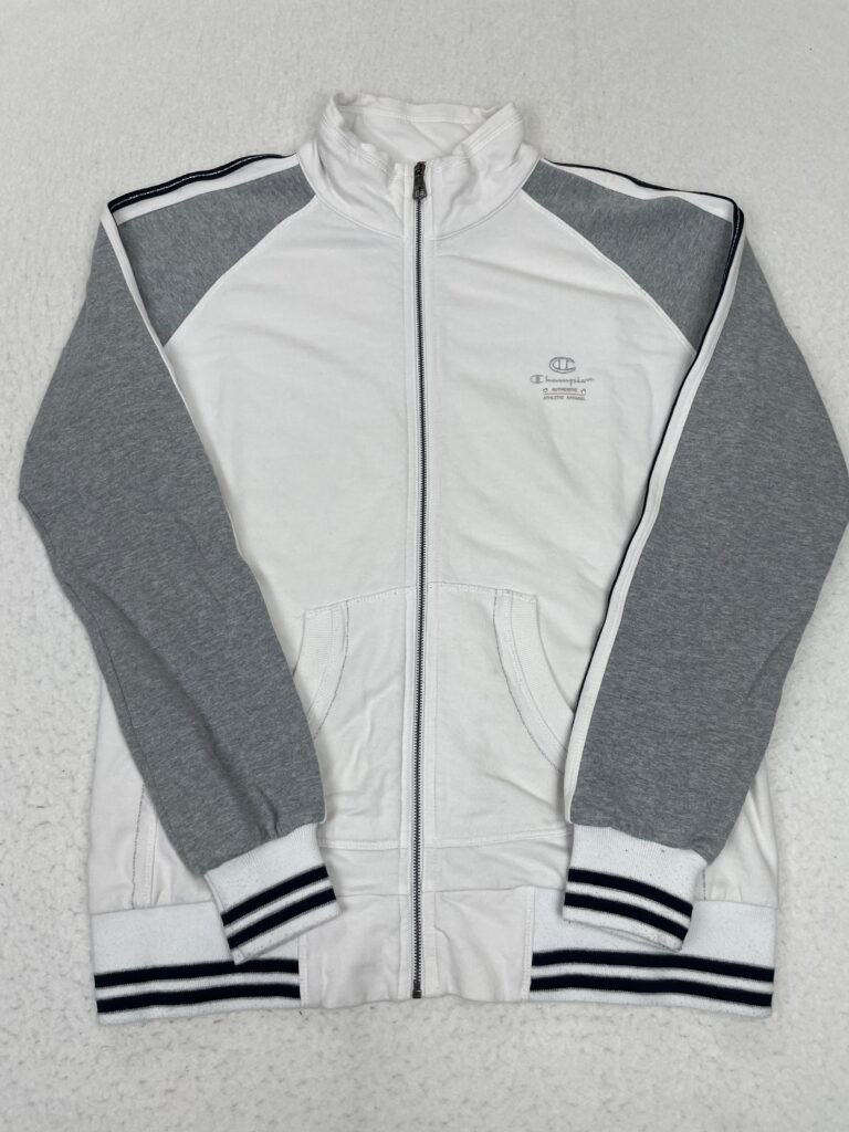 Chaqueta Champion White & Grey Shine L
