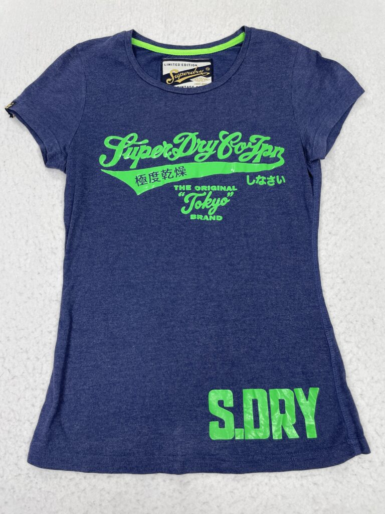 Camiseta Top SuperDry Green & Blue S