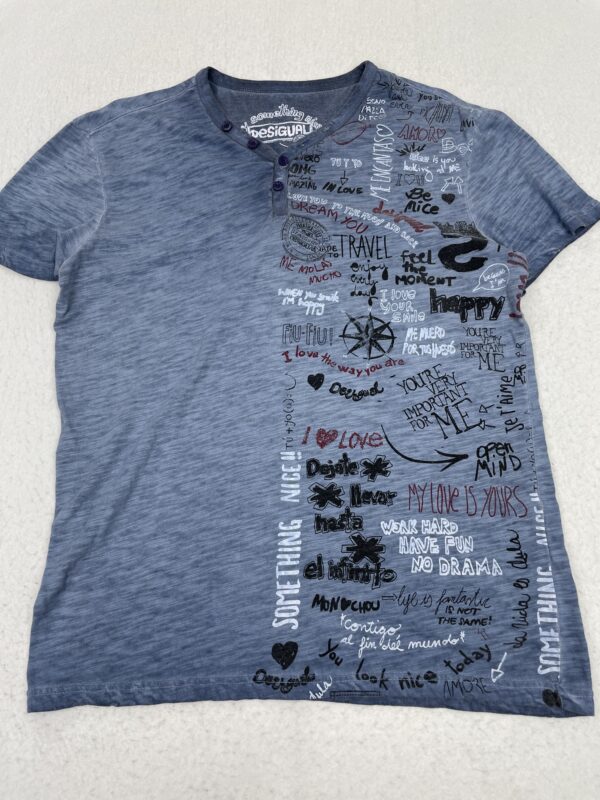 Camiseta Desigual Doodle Blue L