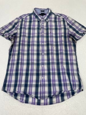 Camisa Tommy Hilfiger Purple & Cobalt L