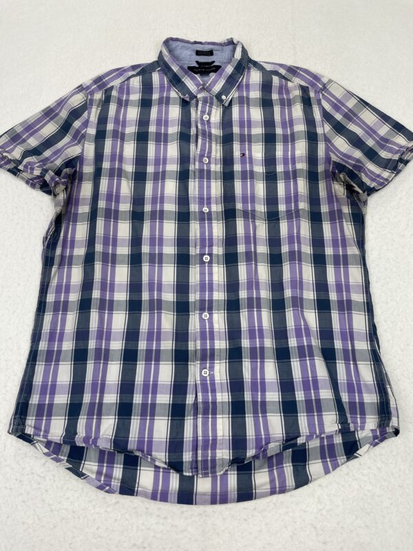 Camisa Tommy Hilfiger Purple & Cobalt L