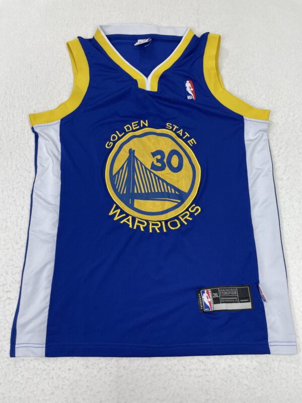 Camiseta NBA Replica Golden State Curry Blue M