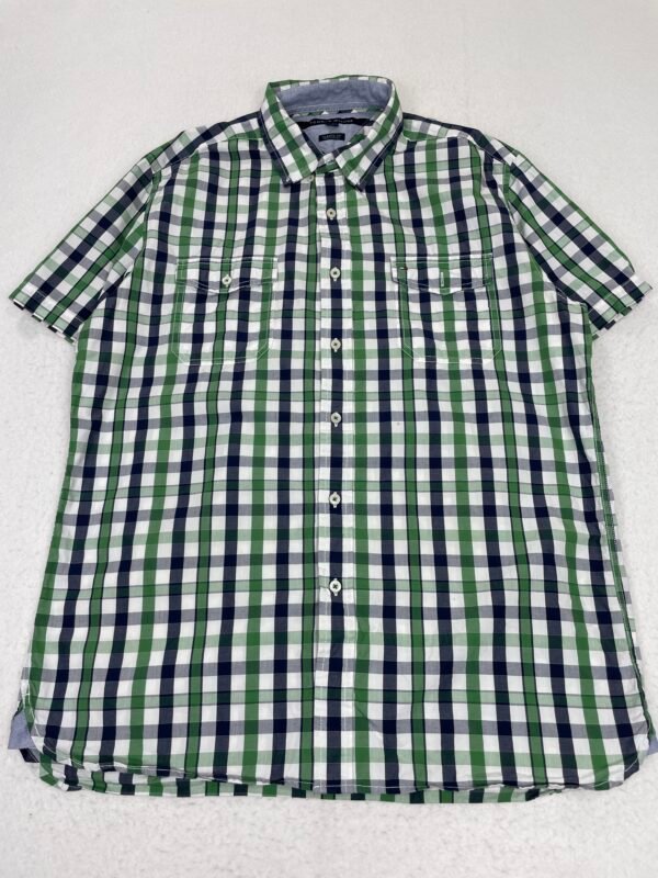 Camisa Tommy Hilfiger Green & Blue Squares M