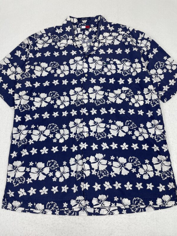 Camisa Tommy Hilfiger Navy Hawaian XL