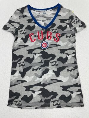 Camiseta Top Chicago Cubs Grey Camo M