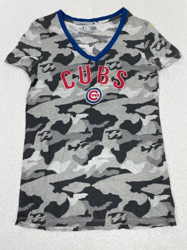 Camiseta Top Chicago Cubs Grey Camo M