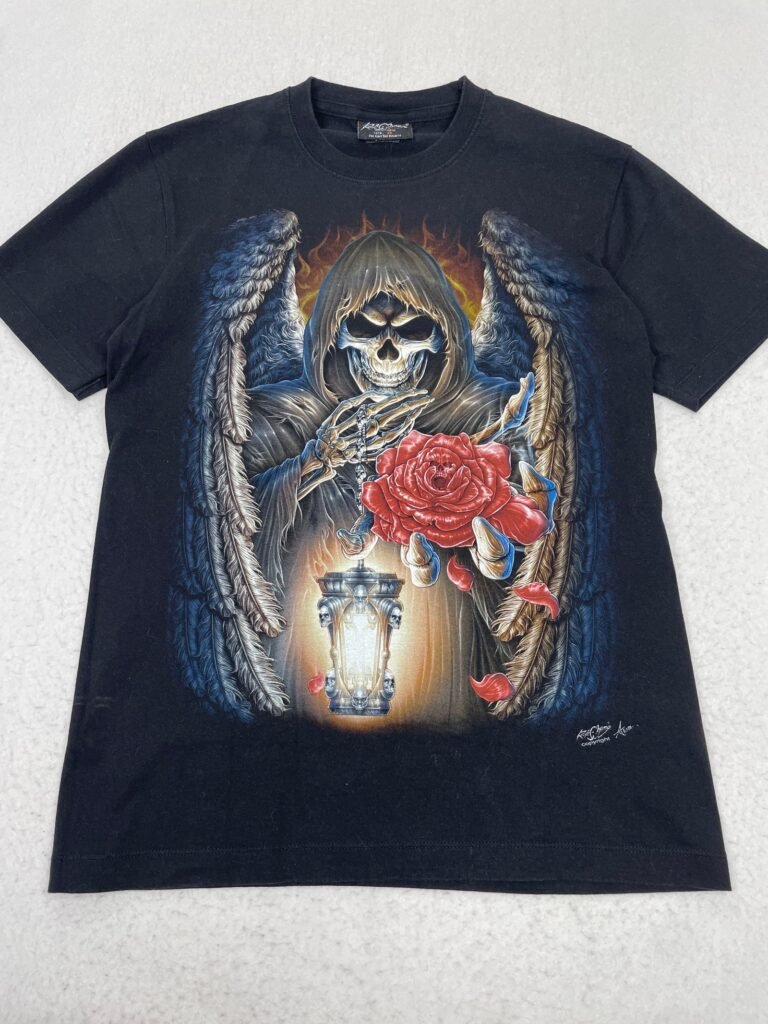 Camiseta Rock Chang Rose Skull M