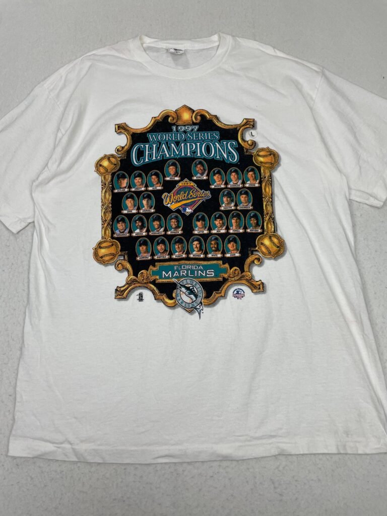 Camiseta Starter 1997 Champs Marlins XL