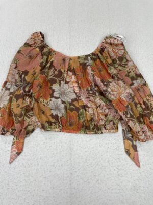 Top Minkpink Flowers Brown S