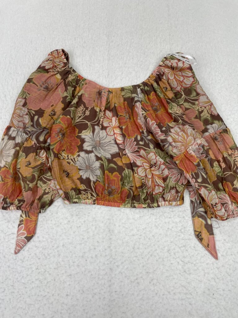 Top Minkpink Flowers Brown S