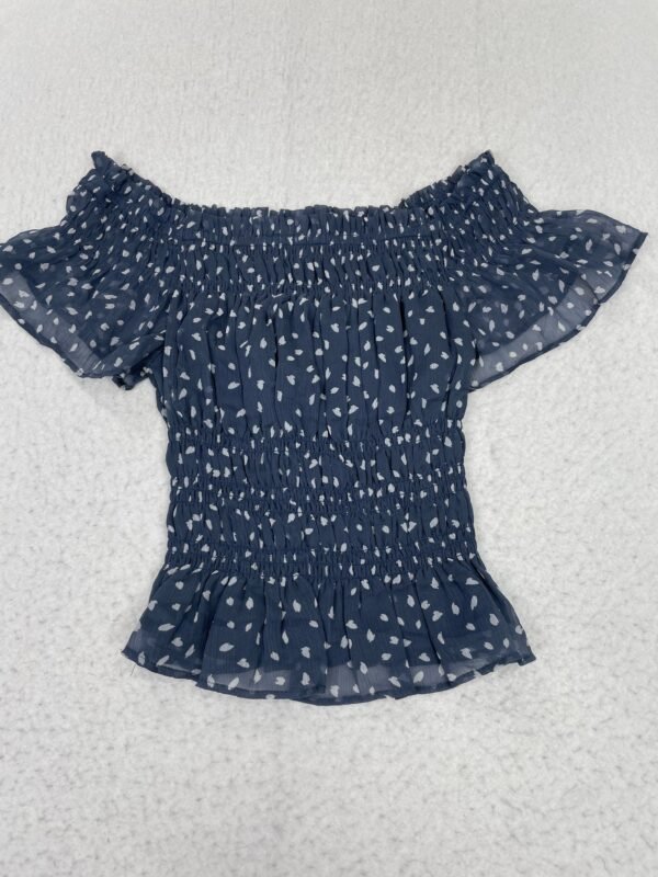 Top Abercrombie & Fitch Cobalt Leafs XS