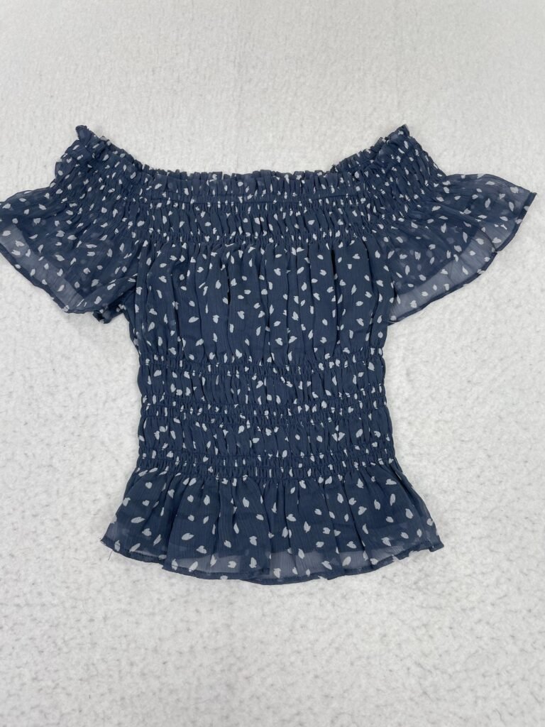 Top Abercrombie & Fitch Cobalt Leafs XS