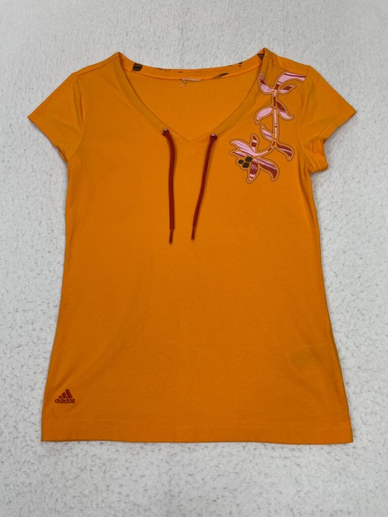 Camiseta Top Adidas Flower Orange M