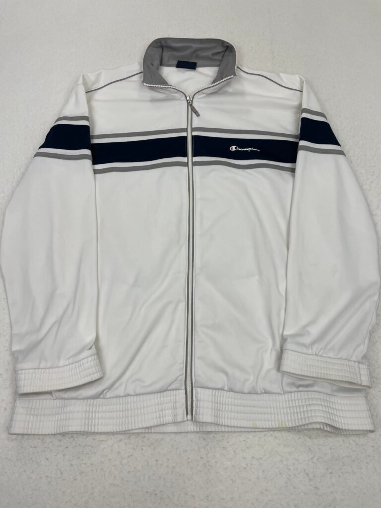 Chaqueta Champion White & Grey Lines XXL