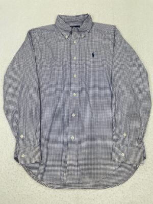 Camisa Ralph Lauren Squares Blue M