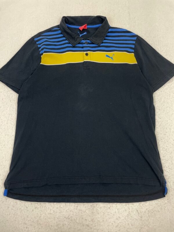 Polo Puma Blue & Yellow Lines L
