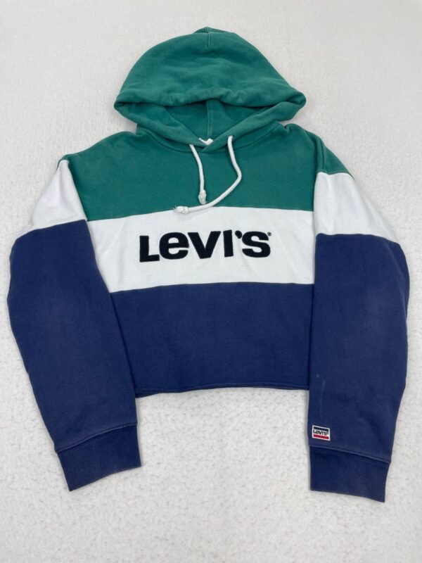 Sudadera Crop Levi's Green & Navy S