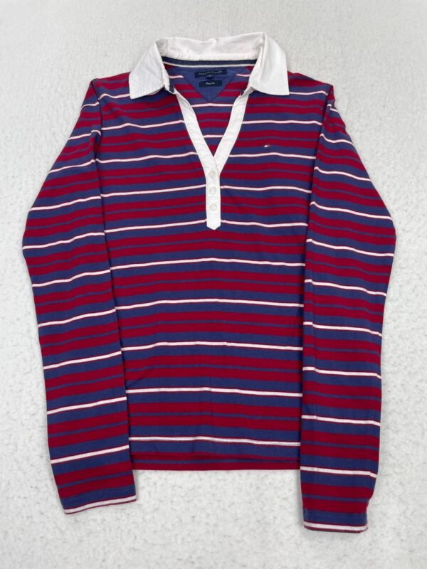 Polo Tommy Hilfiger Cobalt & Red Lines S