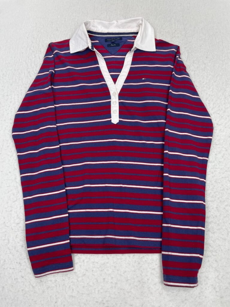Polo Tommy Hilfiger Cobalt & Red Lines S