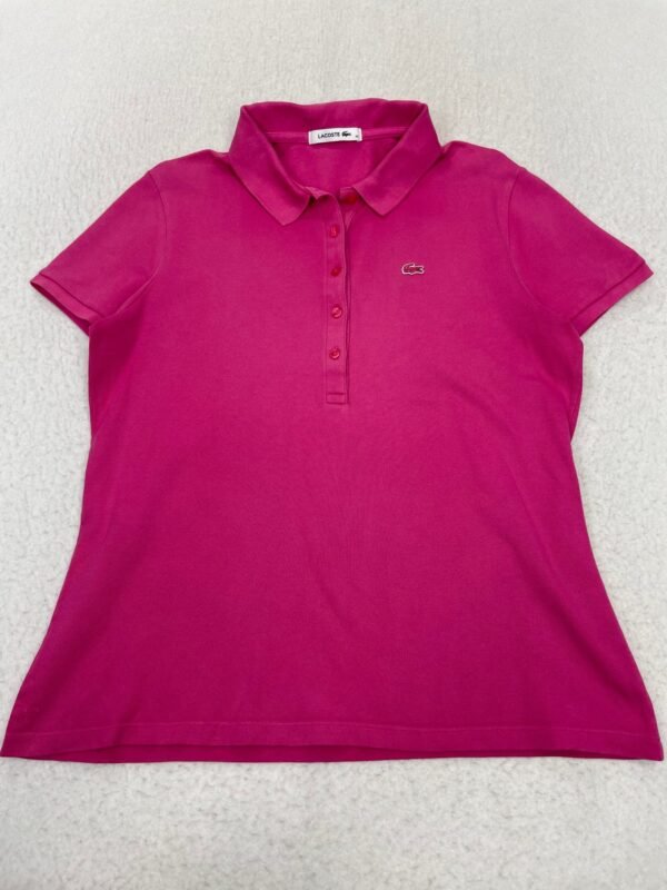 Polo Lacoste Pink Croc L