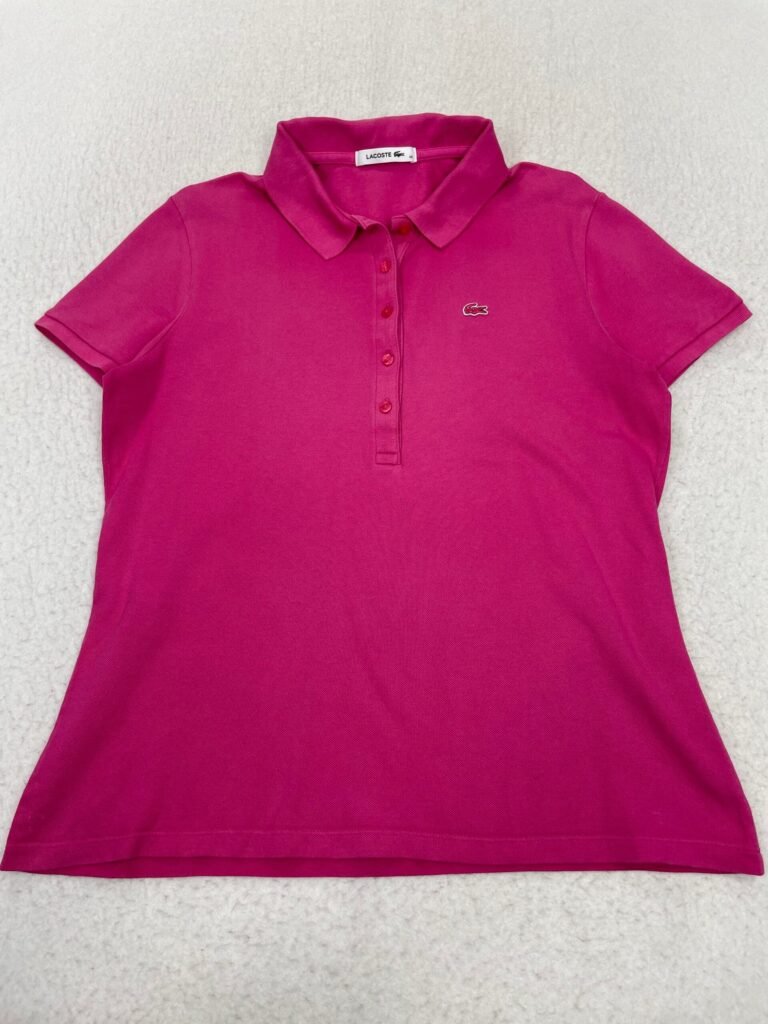 Polo Lacoste Pink Croc L