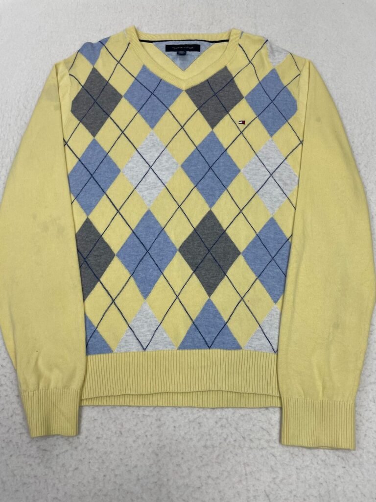 Jersey Tommy Hilfiger Light Yellow Diamonds L
