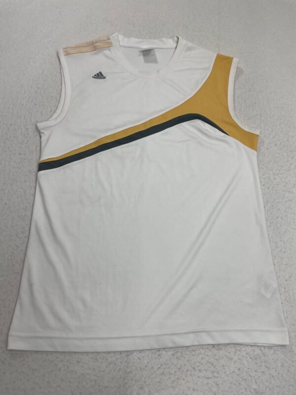 Camiseta Basket Adidas White & Egg L