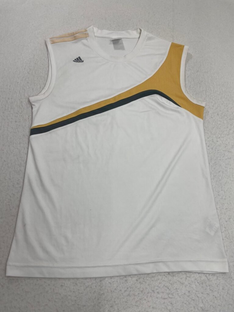 Camiseta Basket Adidas White & Egg L