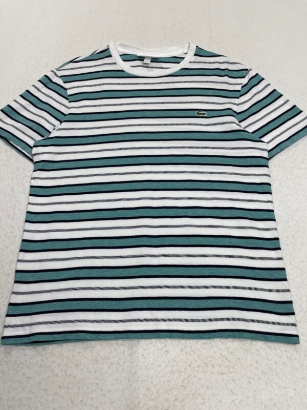 Camiseta Lacoste Green & Navy Stripes S