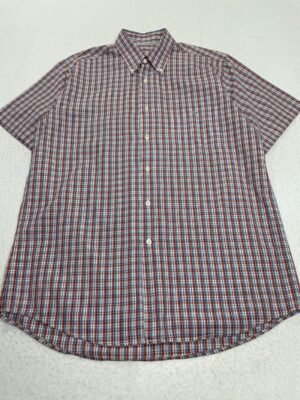 Camisa Lacoste Blue & Red Squares L