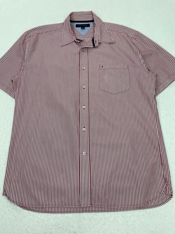 Camisa Tommy Hilfiger Red & White Stripes XL