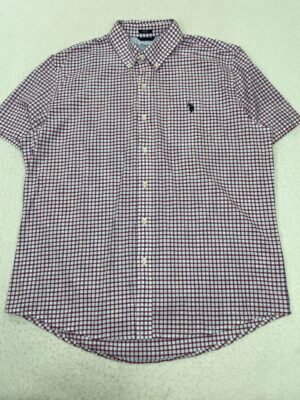 Camisa Us Polo Assn. Red & Blue Squares XL