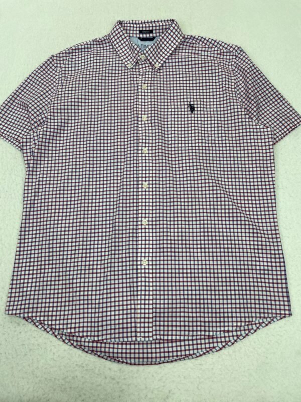 Camisa Us Polo Assn. Red & Blue Squares XL