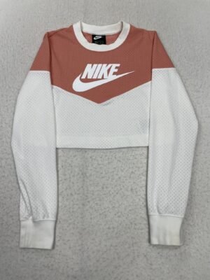 Camiseta Top Nike Pink & White Mesh XS