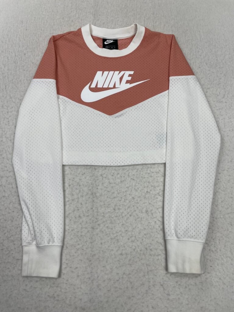 Camiseta Top Nike Pink & White Mesh XS