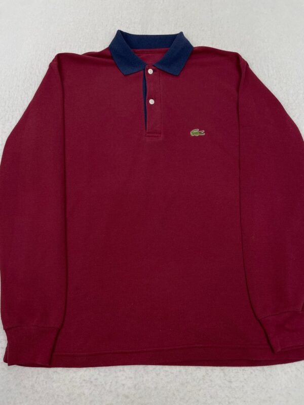 Polo Lacoste Red & Blue Long L
