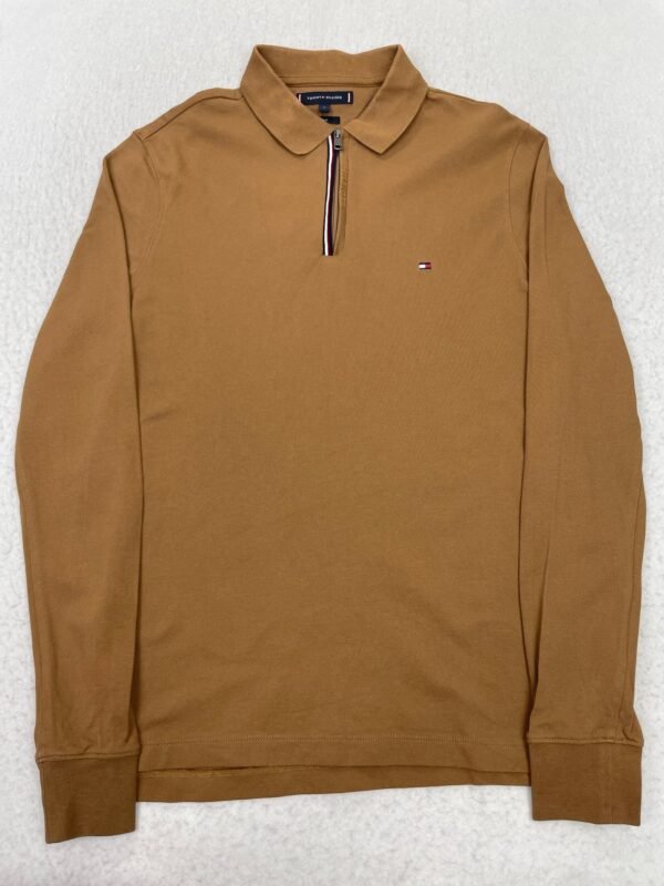 Polo Half-zip Tommy Hilfiger Brown Long M
