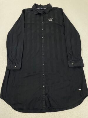 Camisa Tommy Hilfiger Long Cut Black XL