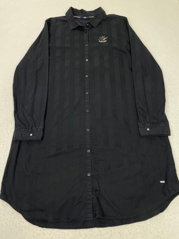 Camisa Tommy Hilfiger Long Cut Black XL